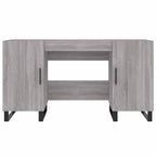 Scrivania Grigio Sonoma 140x50x75 cm in Legno Multistrato