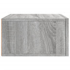 Comodino a Muro Grigio Sonoma 35x35x20 cm