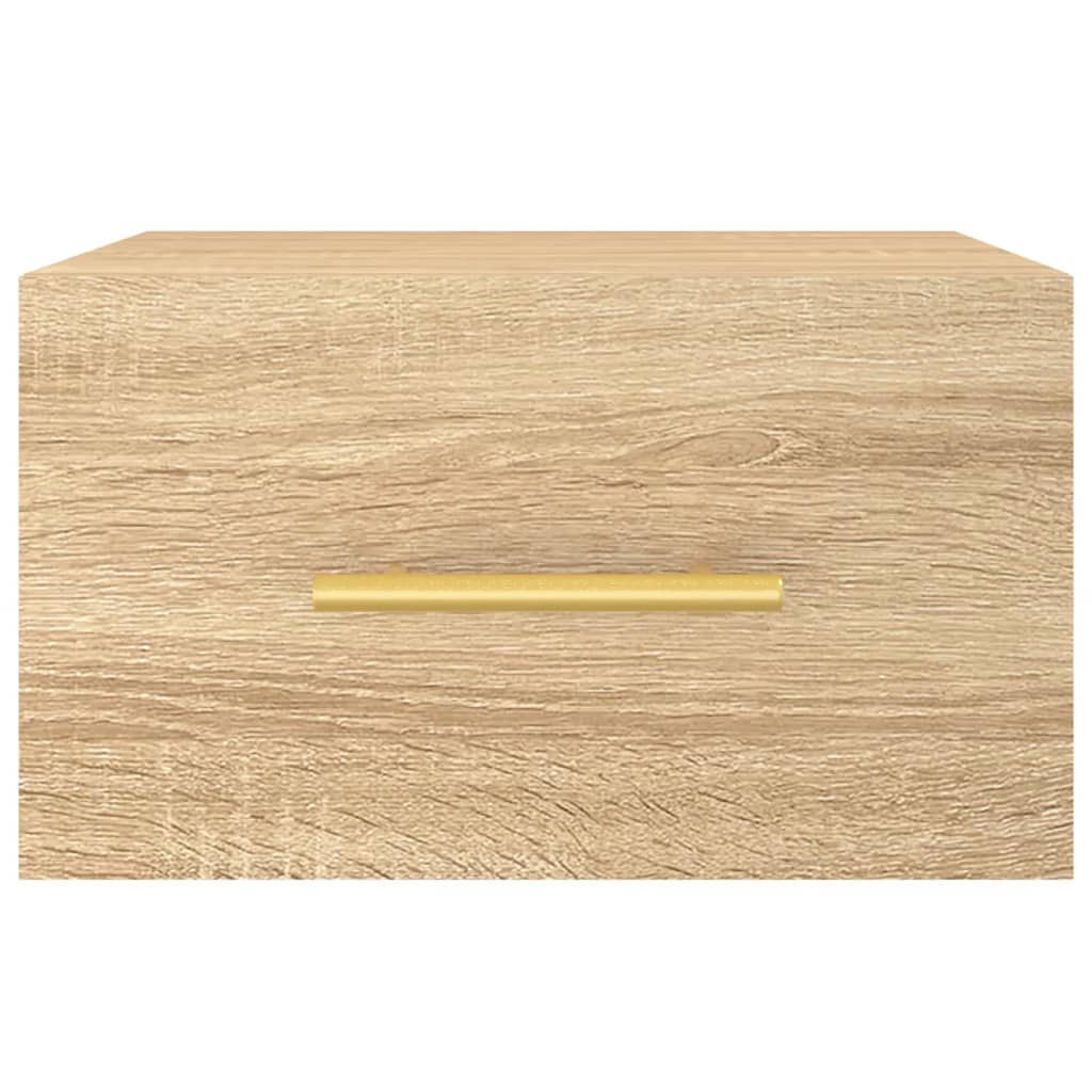 Comodini a Muro 2 pz Rovere Sonoma 35x35x20 cm