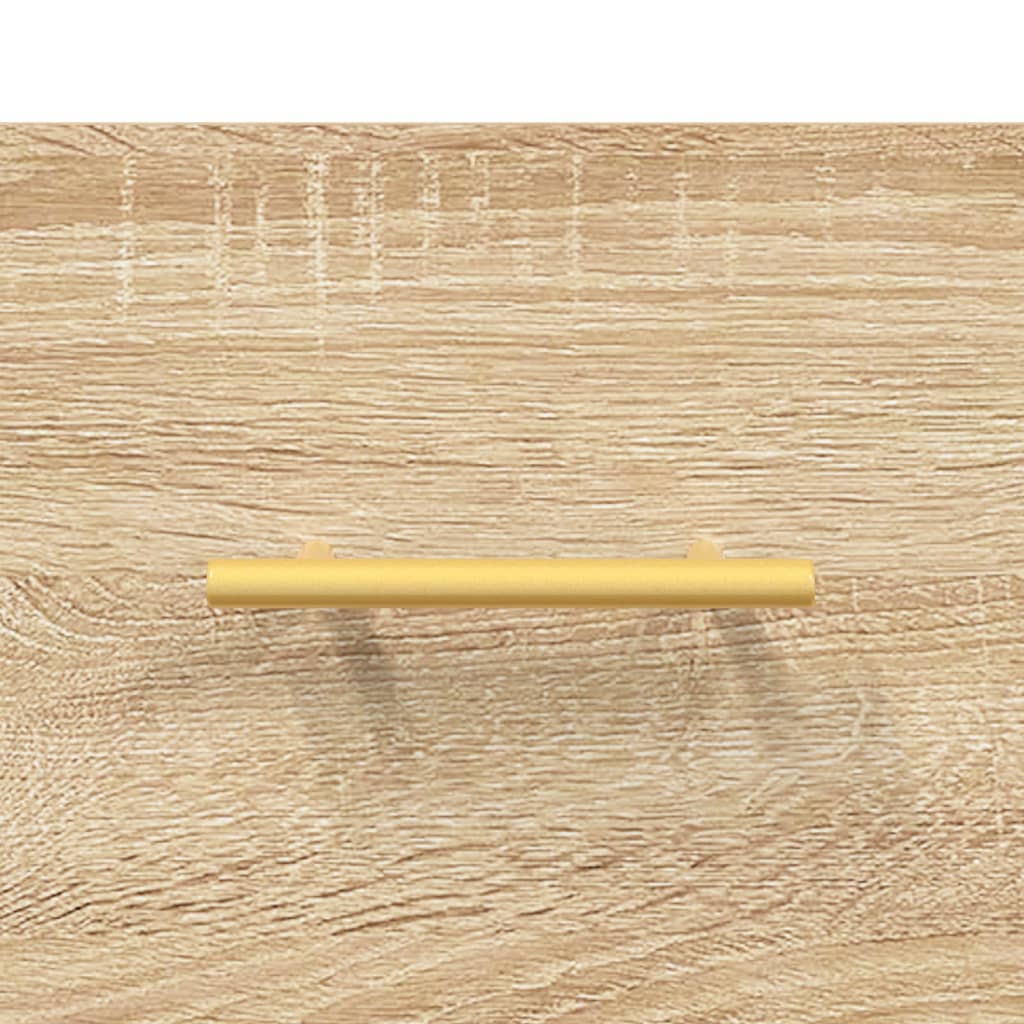 Comodini a Muro 2 pz Rovere Sonoma 35x35x20 cm