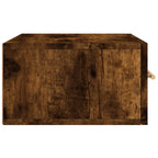 Comodini a Muro 2 pz Rovere Fumo 35x35x20 cm