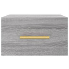 Comodini a Muro 2 pz Grigio Sonoma 35x35x20 cm
