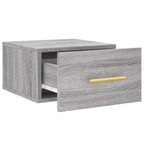 Comodini a Muro 2 pz Grigio Sonoma 35x35x20 cm