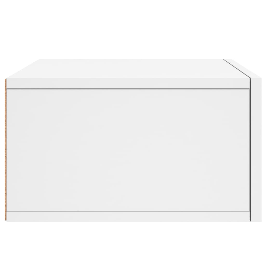 Comodini a Muro 2 pz Bianchi 35x35x20 cm