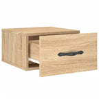 Comodino a Muro Rovere Sonoma 35x35x20 cm