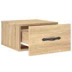 Comodini a Muro 2 pz Rovere Sonoma 35x35x20 cm