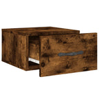 Comodino a Muro Rovere Fumo 35x35x20 cm