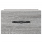 Comodini a Muro 2 pz Grigio Sonoma 35x35x20 cm