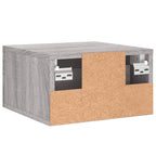 Comodini a Muro 2 pz Grigio Sonoma 35x35x20 cm