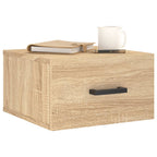 Comodino a Muro Rovere Sonoma 35x35x20 cm