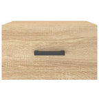Comodino a Muro Rovere Sonoma 35x35x20 cm