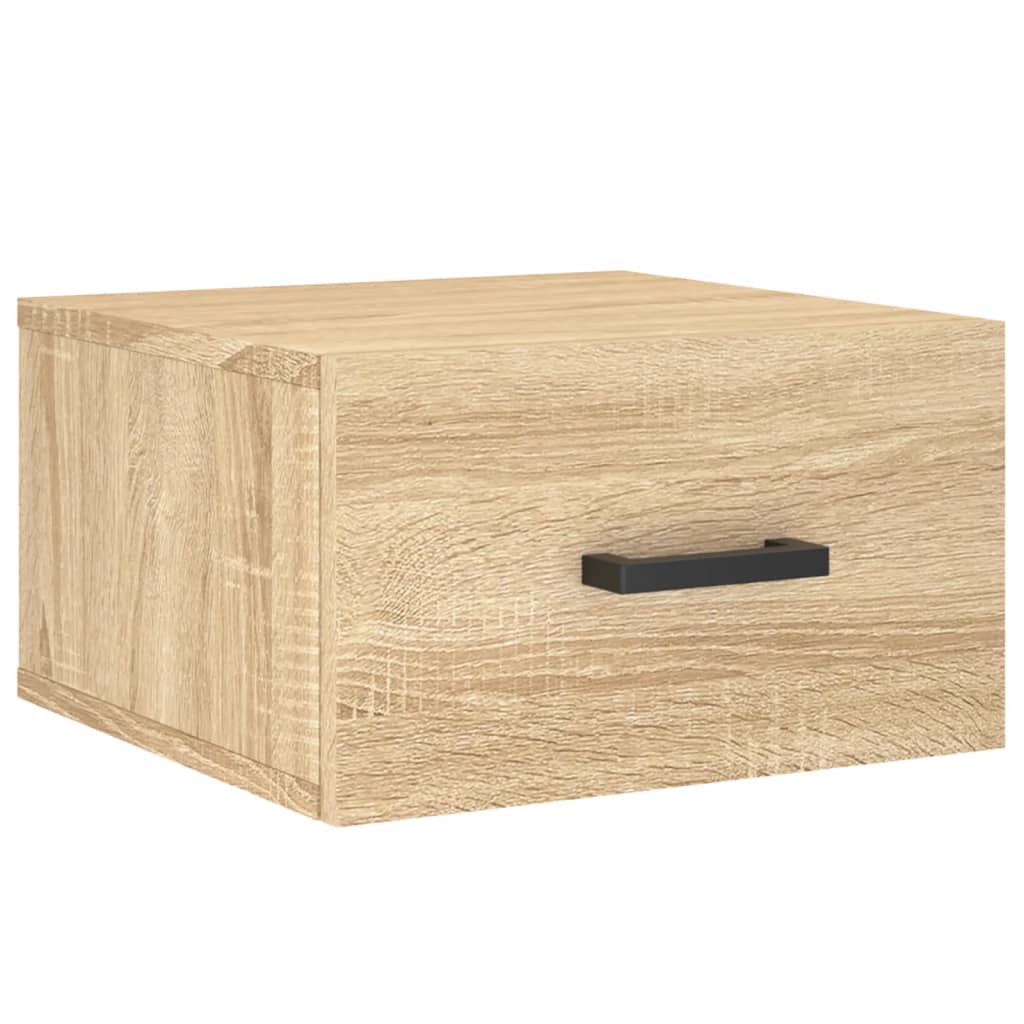 Comodini a Muro 2 pz Rovere Sonoma 35x35x20 cm