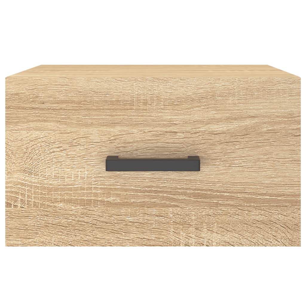 Comodini a Muro 2 pz Rovere Sonoma 35x35x20 cm