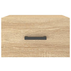Comodini a Muro 2 pz Rovere Sonoma 35x35x20 cm
