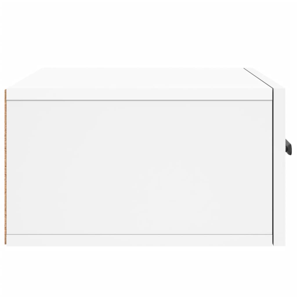 Comodini a Muro 2 pz Bianchi 35x35x20 cm