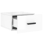 Comodini a Muro 2 pz Bianco Lucido 35x35x20 cm