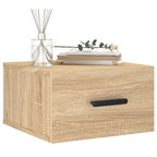 Comodino a Muro Rovere Sonoma 35x35x20 cm