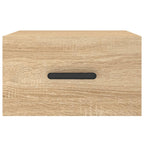Comodino a Muro Rovere Sonoma 35x35x20 cm
