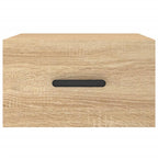 Comodini a Muro 2 pz Rovere Sonoma 35x35x20 cm