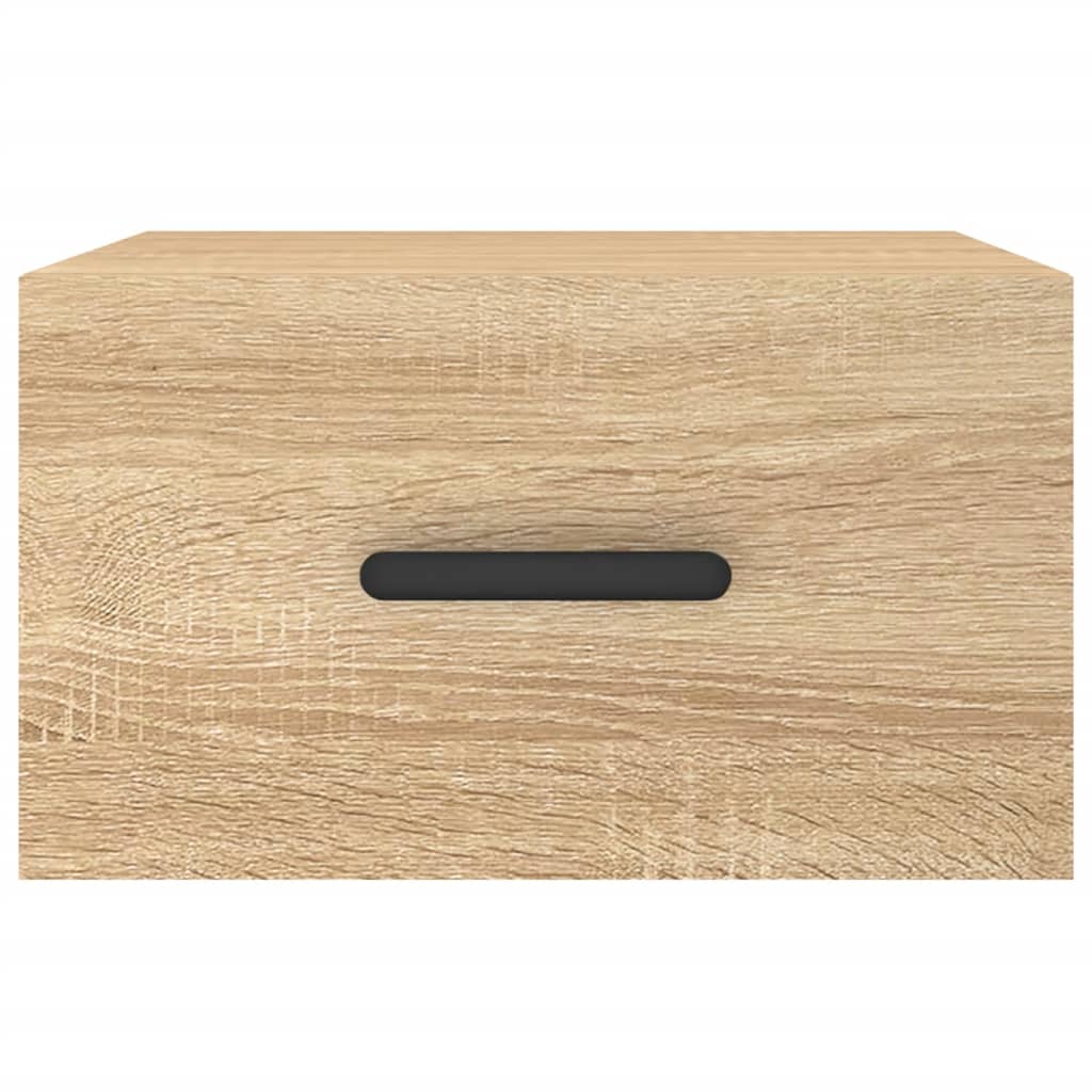 Comodini a Muro 2 pz Rovere Sonoma 35x35x20 cm