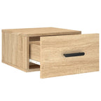 Comodini a Muro 2 pz Rovere Sonoma 35x35x20 cm