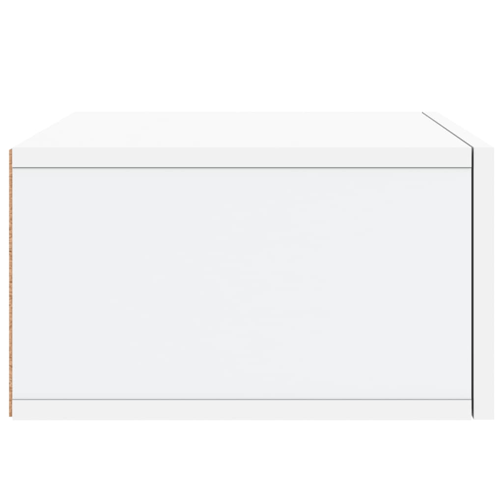 Comodino a Muro Bianco 35x35x20 cm