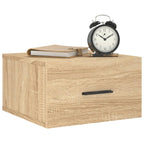 Comodino a Muro Rovere Sonoma 35x35x20 cm