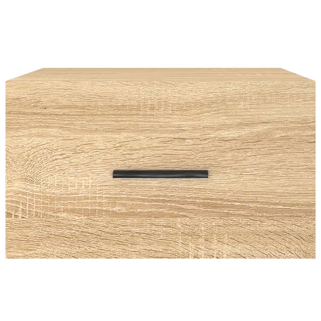 Comodino a Muro Rovere Sonoma 35x35x20 cm