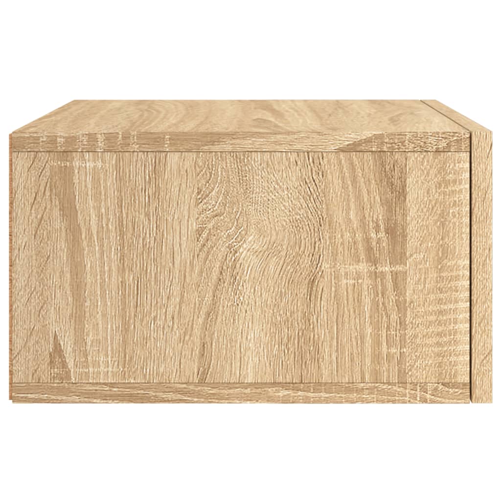 Comodino a Muro Rovere Sonoma 35x35x20 cm
