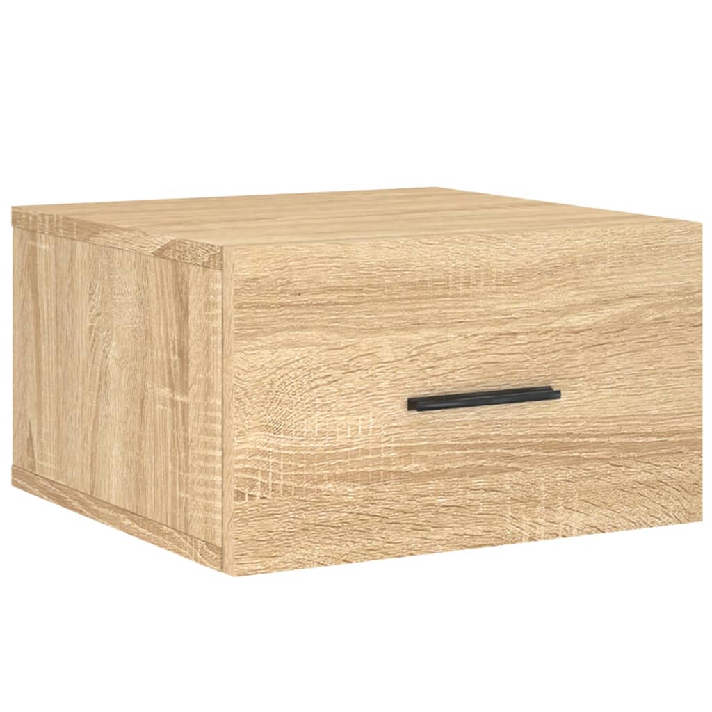 Comodini a Muro 2 pz Rovere Sonoma 35x35x20 cm
