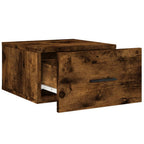 Comodino a Muro Rovere Fumo 35x35x20 cm
