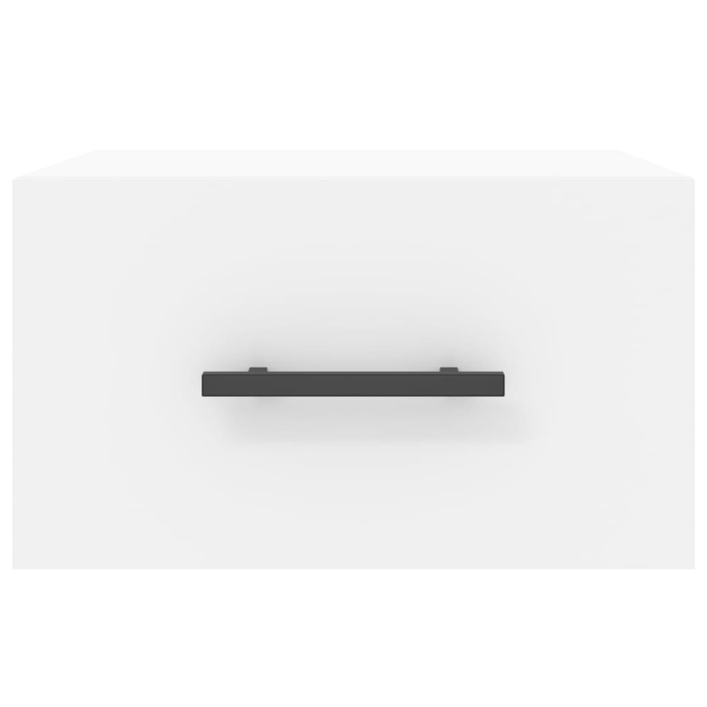 Comodini a Muro 2 pz Bianchi 35x35x20 cm