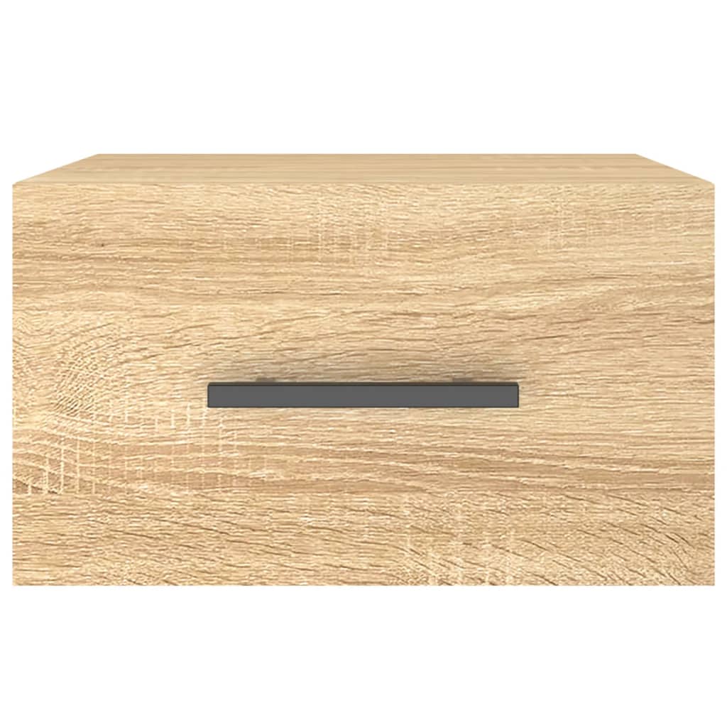 Comodino a Muro Rovere Sonoma 35x35x20 cm