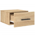 Comodino a Muro Rovere Sonoma 35x35x20 cm