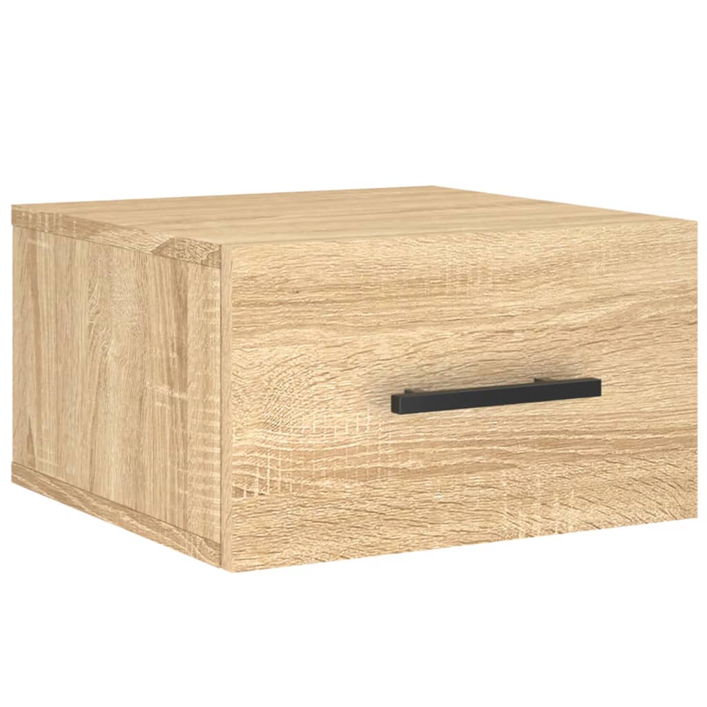 Comodini a Muro 2 pz Rovere Sonoma 35x35x20 cm