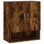 Armadietto a Muro Rovere Fumo 60x31x70 cm in Legno Multistrato