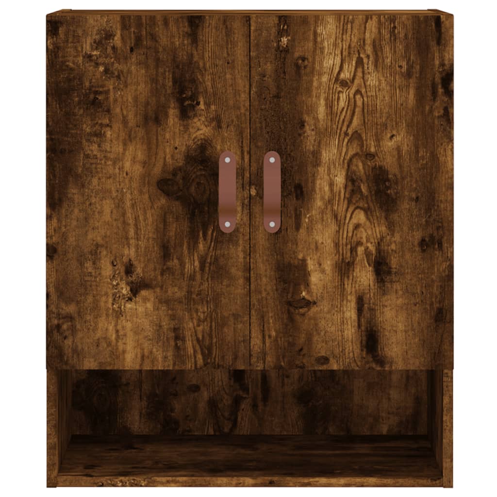 Armadietto a Muro Rovere Fumo 60x31x70 cm in Legno Multistrato