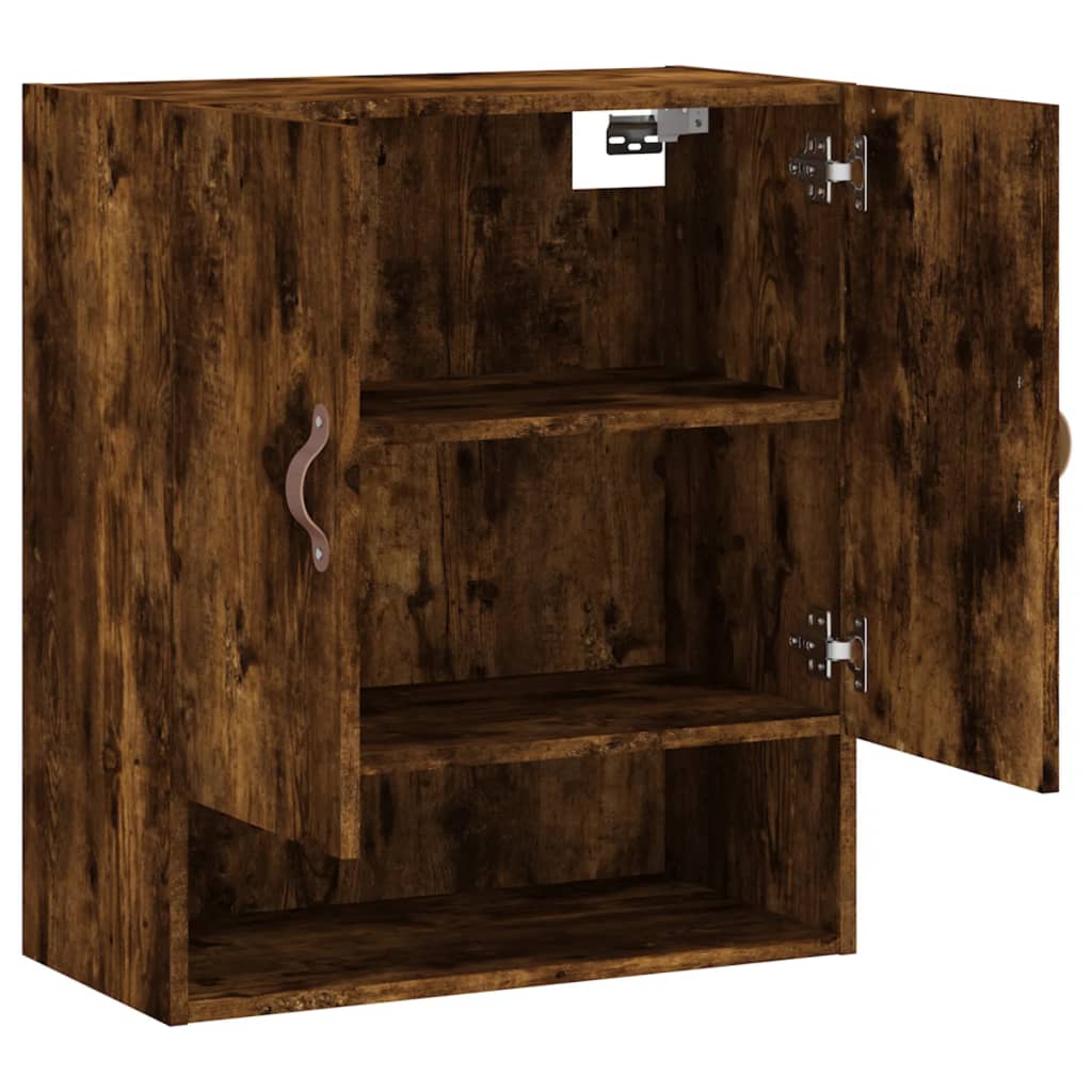 Armadietto a Muro Rovere Fumo 60x31x70 cm in Legno Multistrato