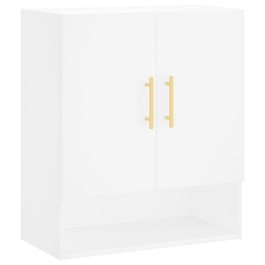 Armadietto a Muro Bianco 60x31x70 cm in Legno Multistrato