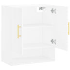 Armadietto a Muro Bianco 60x31x70 cm in Legno Multistrato