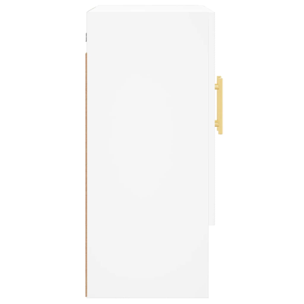 Armadietto a Muro Bianco 60x31x70 cm in Legno Multistrato