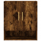 Armadietto a Muro Rovere Fumo 60x31x70 cm in Legno Multistrato