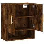 Armadietto a Muro Rovere Fumo 60x31x70 cm in Legno Multistrato