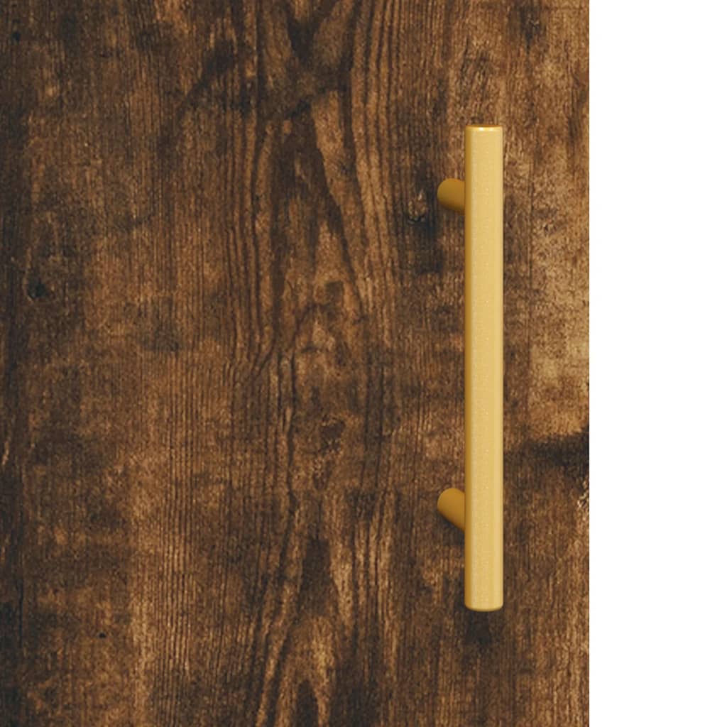Armadietto a Muro Rovere Fumo 60x31x70 cm in Legno Multistrato
