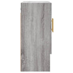 Armadietto a Muro Grigio Sonoma 60x31x70cm in Legno Multistrato