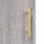 Armadietto a Muro Grigio Sonoma 60x31x70cm in Legno Multistrato