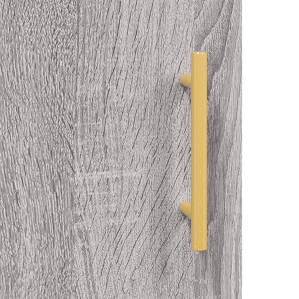 Armadietto a Muro Grigio Sonoma 60x31x70cm in Legno Multistrato