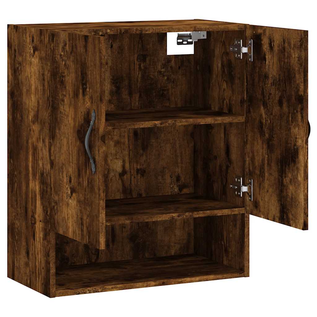Armadietto a Muro Rovere Fumo 60x31x70 cm in Legno Multistrato