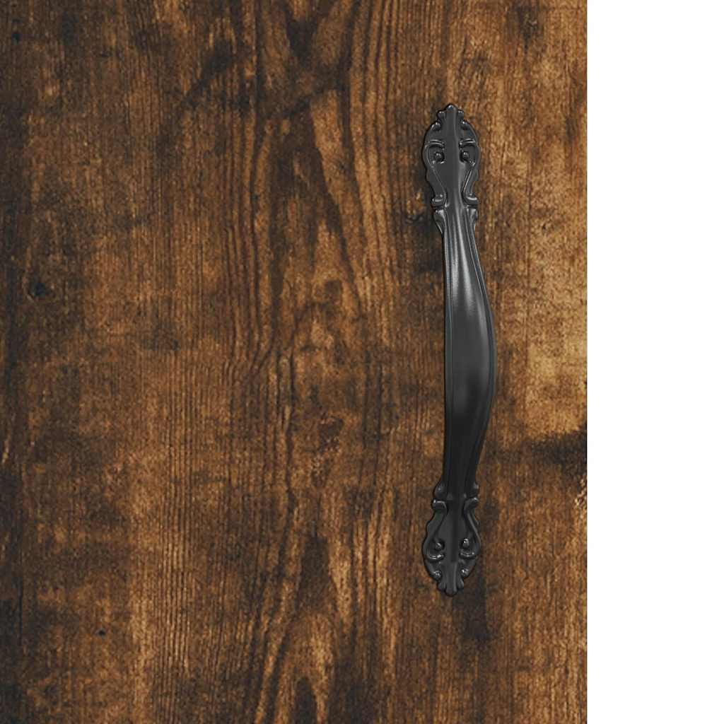 Armadietto a Muro Rovere Fumo 60x31x70 cm in Legno Multistrato
