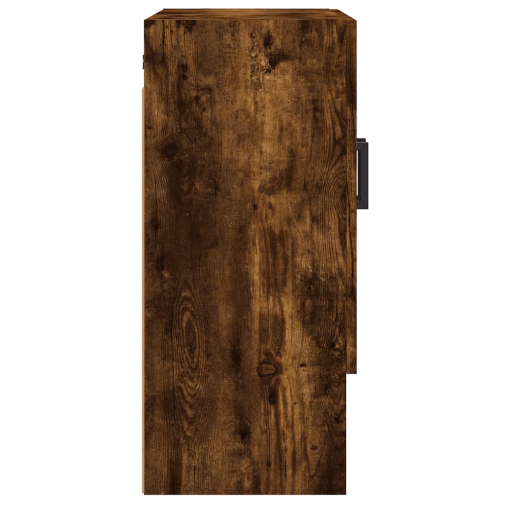 Armadietto a Muro Rovere Fumo 60x31x70 cm in Legno Multistrato
